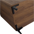 30 in. Single Vanity in Brown Walnut finish with Solid Surface Resin White Sink