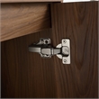 30 in. Single Vanity in Brown Walnut finish with Solid Surface Resin White Sink