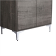 30 in. Single Vanity in Gray Oak finish with Solid Surface Resin White Sink