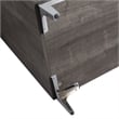 30 in. Single Vanity in Gray Oak finish with Solid Surface Resin White Sink