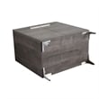 30 in. Single Vanity in Gray Oak finish with Solid Surface Resin White Sink