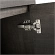 30 in. Single Vanity in Gray Oak finish with Solid Surface Resin White Sink