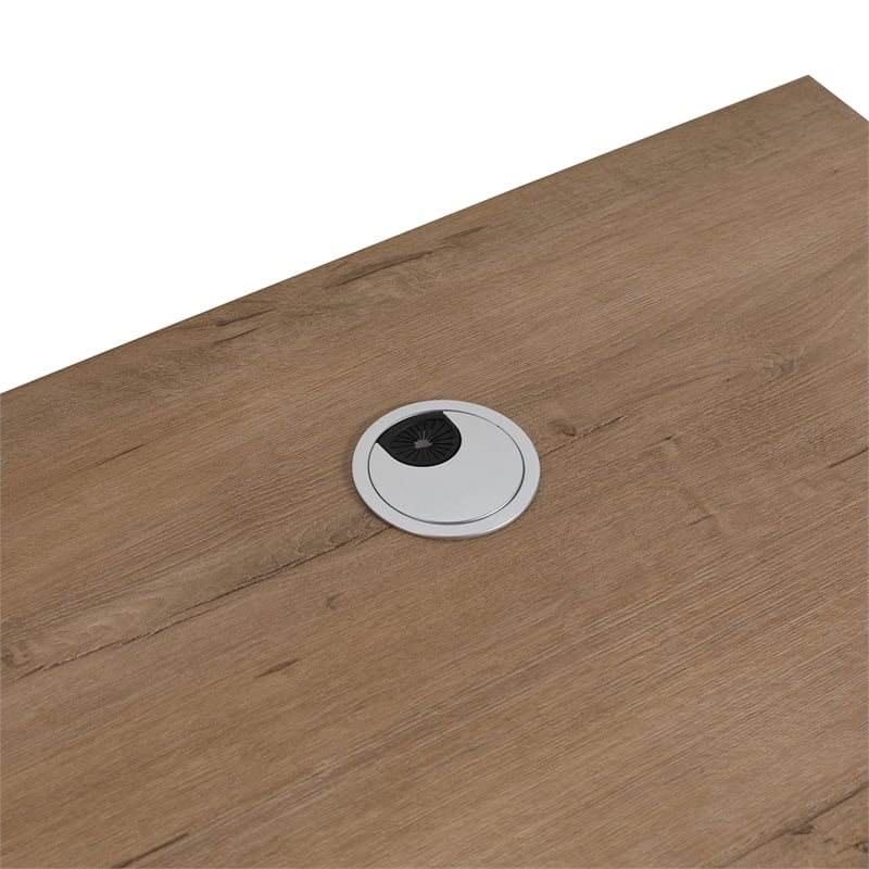 24 in. Single Vanity in Natural finish with Solid Surface Resin White Sink