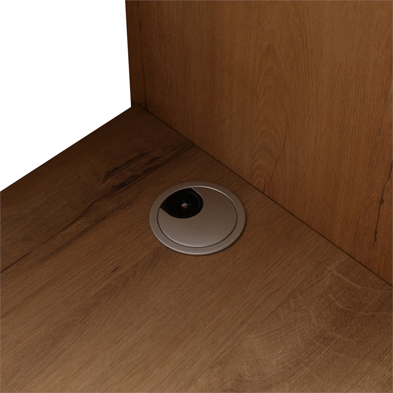 30 in. Single Vanity in Natural finish with Solid Surface Resin White Sink