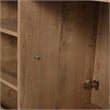 36 in. Single Vanity in Natural Finish with Solid Surface Resin White Sink