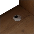 36 in. Single Vanity in Natural Finish with Solid Surface Resin White Sink
