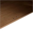 36 in. Single Vanity in Natural Finish with Solid Surface Resin White Sink