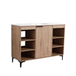 48 in. Single Vanity in Natural Finish with Solid Surface Resin White Sink