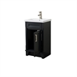 20 in. Single Sink Vanity in Dark Gray Finish with White Ceramic Sink Top
