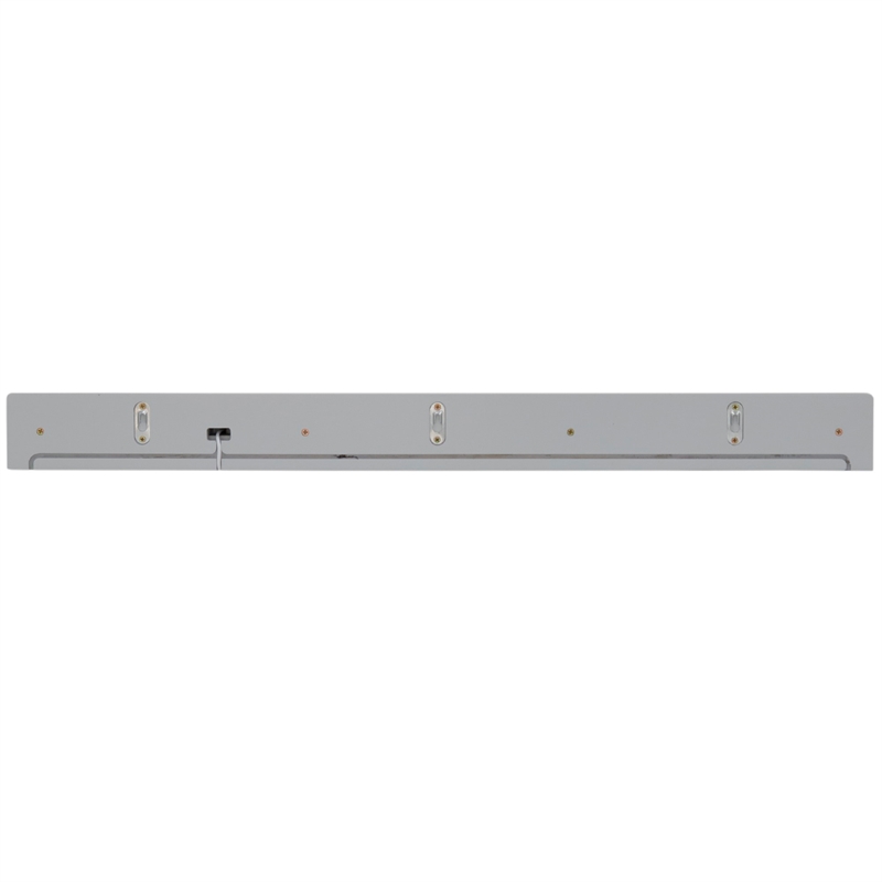 35 in. Light Gray Wireless Charging Shelf and Frameless Mirror Set