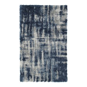 addison rugs borealis crosshatch shag fabric area rug in blue