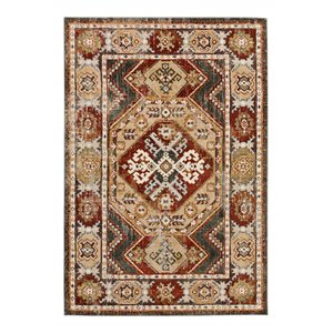 addison rugs grayson plush southwest fabric accent rug in rust red