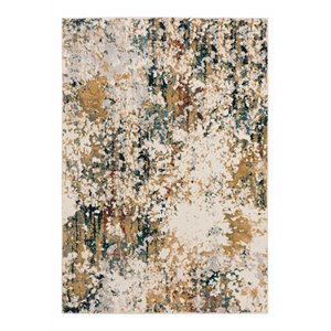 addison rugs grayson plush abstract fabric accent rug in earth/multi-color