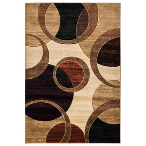mda home orelsi brown contemporary polypropylene area rug - 8'7