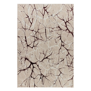 mda home maz collection beige/burgundy contemporary rug - 8' x 10'9