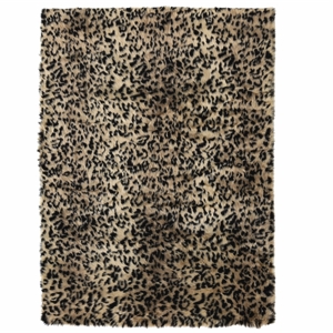 mda home luxury cheetah abstract print polyester area rug - 5' x 7'