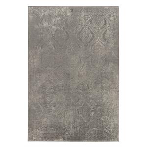 maz collection distressed gray abstract area rug - 10' x 14'