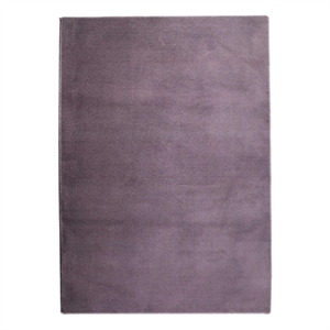 emma collection solid thick purple area rug 5x7
