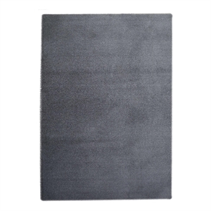 emma collection solid thick gray area rug 5x7