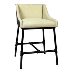 Moti Aliso Morgan 31&quot Adjustable Fabric Dining/Bar/Counter Chair in Natural