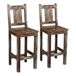 Trinidad Hand-Crafted Bar Chairs in Multi-Color Finish on Solid Wood (Set of 2)