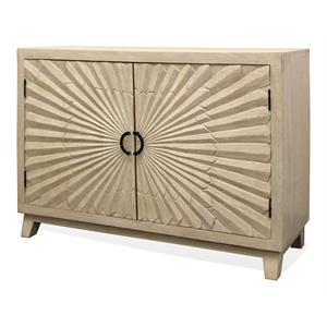 Bayside Blazer 50&quot 2-Door Hand-Crafted Farmhouse Solid Wood Sideboard in Ivory