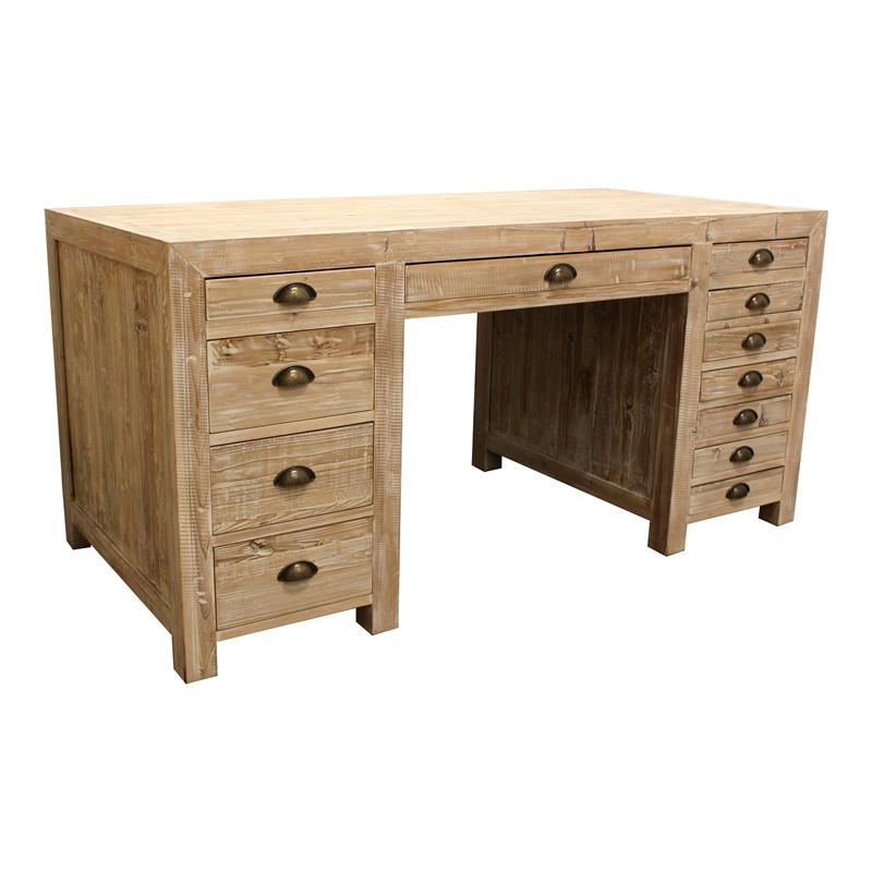 beach wood desk