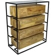 Redondo Tatum Solid Wood 4 Drawer Chest in Natural