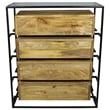 Redondo Tatum Solid Wood 4 Drawer Chest in Natural
