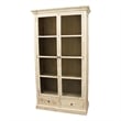 Manhattan Beach Padawan Solid Wood 2-Door 2-Drawer Cabinet in Antique White