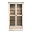 Manhattan Beach Padawan Solid Wood 2-Door 2-Drawer Cabinet in Antique White