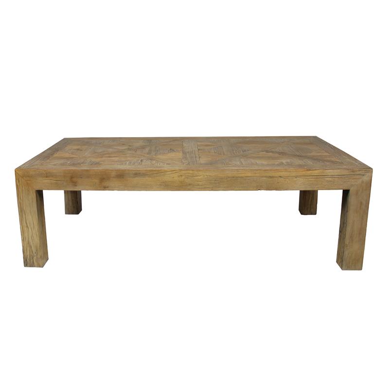 Manhattan Beach Clifton Solid Wood Rectangle Cocktail Table in Natural
