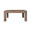 Manhattan Beach Clifton Solid Wood Square Cocktail Table in Brown
