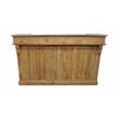 Manhattan Beach Solid Wood Kai Bar in Natural with Spot-Resistant Zinc Top