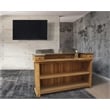Manhattan Beach Solid Wood Kai Bar in Natural with Spot-Resistant Zinc Top