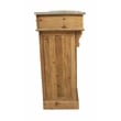 Manhattan Beach Solid Wood Kai Bar in Natural with Spot-Resistant Zinc Top