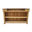 Manhattan Beach Solid Wood Kai Bar in Natural with Spot-Resistant Zinc Top