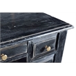 Martin 7-Drawer Desk in Traditional Gray Finish on Solid Wood