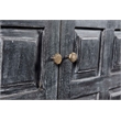 Martin Solid Wood 2-Door Sideboard in Distressed Gray Finish