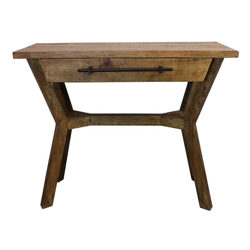 Tahoe Solid Wood Console with Drawer in Natural