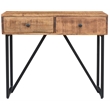 Anaheim 2-Drawer Console Table in Contemporary Natural Finish on Solid Wood