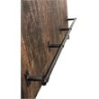 Gail Wine Bar and Console in Farmhouse Dark Wood Finish Solid Wood