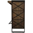 Gail Wine Bar and Console in Farmhouse Dark Wood Finish Solid Wood
