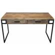 Anaheim Katy 2-Drawer Writing Desk in Modern Natural Finish on Solid Wood