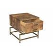 Goldbust Solid Wood Side Table in Natural