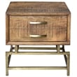 Goldbust Solid Wood Side Table in Natural
