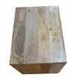 Harlow Solid Wood Nightstand on Brass-Finished Iron Frame in Natural