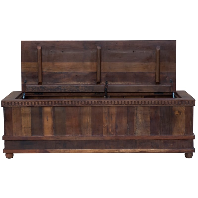 Sedalia Solid Wood Trunk Cocktail Table in Natural