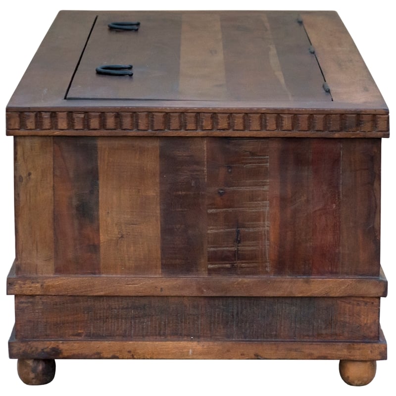 Sedalia Solid Wood Trunk Cocktail Table in Natural