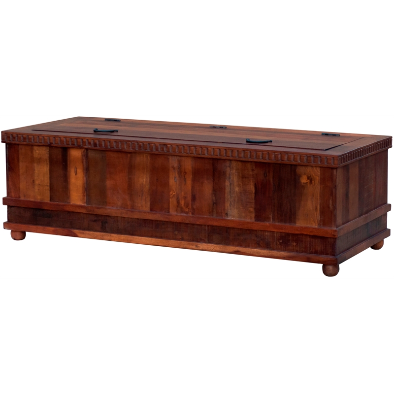 Sedalia Solid Wood Trunk Cocktail Table in Natural